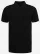 Black Pique Short Sleeve Polo Shirt