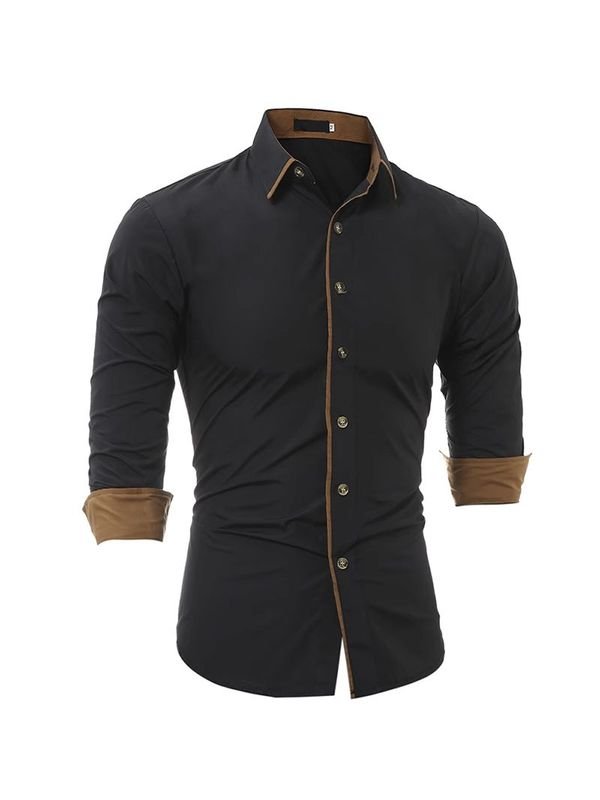 Men's Slim Fit Long Sleeve Shirt