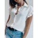 Vintage Plain Short Sleeve Shirt