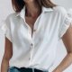 Vintage Plain Short Sleeve Shirt