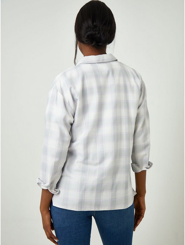 Check Print Long Sleeve Shirt